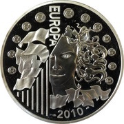 10 Euros Cluny Abbey, France, 2010 reverse image