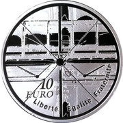 10 Euros Georges Pompidou Center, France, 2010 reverse image
