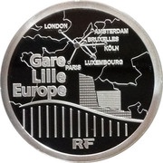 10 Euros Lille Europe Railway Station obverse image