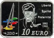 10 Euros Georges Braque, France, 2010 reverse image
