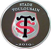 10 Euros Stade Toulousain, France, 2010 reverse image