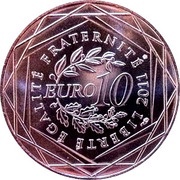 10 Euros Mayotte, 1st type, France, 2011 reverse image
