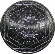 10 Euros Franche-Comté, France, 2011 reverse image