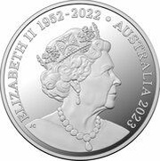 1 Dollar In the name of Elizabeth II; 6th portrait - FIFA Womens World Cup AU-NZ-23; Silver Proof obverse image