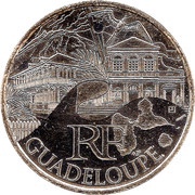 10 Euros Guadeloupe obverse image