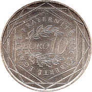 10 Euros Upper-Normandie, France, 2011 reverse image