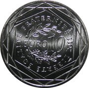 10 Euros Corsica, France, 2011 reverse image