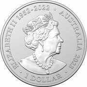 1 Dollar In the name of Elizabeth II; 6th Portrait - Emperor Penguin; Silver obverse image