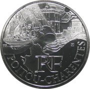10 Euros Poitou-Charentes obverse image