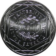 10 Euros Poitou-Charentes, France, 2011 reverse image