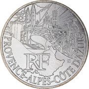 10 Euros Provence-Alpes-Côte d'Azur obverse image