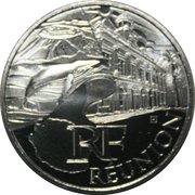 10 Euros Réunion obverse image