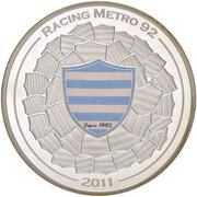 10 Euros Racing Metro 92, France, 2011 reverse image