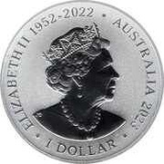 1 Dollar In the name of Elizabeth II; 6th Portrait - Humpback Whale obverse image