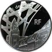 10 Euros Metz Railway Station obverse image