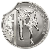 10 Euros Figure Skating, France, 2011 reverse image