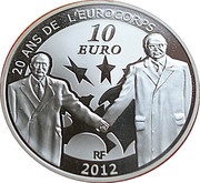 10 Euros Eurocorps obverse image