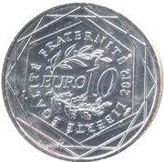 10 Euros Haute-Normandie, France, 2012 reverse image