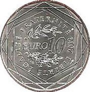 10 Euros Languedoc-Roussillon, France, 2012 reverse image