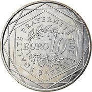 10 Euros Nord-Pas de Calais, France, 2012 reverse image