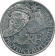 10 Euros Provence-Alpes-Côte d'Azur obverse image