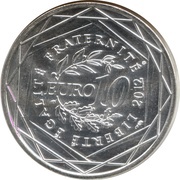 10 Euros Lorraine, France, 2012 reverse image
