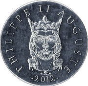 10 Euros Philippe II Auguste, France, 2012 reverse image