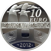 10 Euros The France, France, 2012 reverse image