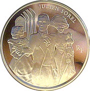 10 Euros Julien Sorel obverse image