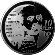 10 Euros Madame Bovary, France, 2013 reverse image