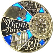 10 Euros Notre-Dame Cathedral obverse image