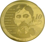 10 Euros Odette de Crécy, France, 2013 reverse image