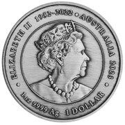 1 Dollar In the name of Elizabeth II; 6th Portrait - Phoenix - Silver Coin obverse image