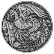 1 Dollar In the name of Elizabeth II; 6th Portrait - Phoenix - Silver Coin, Australia, 2023 reverse image