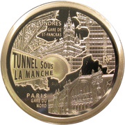 10 Euros Gare du Nord and St Pancras Station obverse image