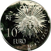 10 Euros Louis XIV obverse image