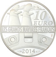 10 Euros Normandie, France, 2014 reverse image