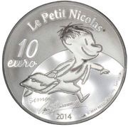 10 Euros Petit Nicolas - vacances, France, 2014 reverse image