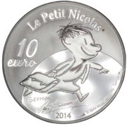 10 Euros Le Petit Nicolas, France, 2014 reverse image