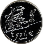10 Euros Equality - Winter, France, 2014 reverse image
