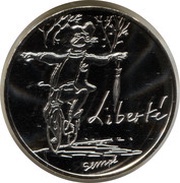 10 Euros Liberty - Autumn, France, 2014 reverse image