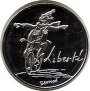 10 Euros Liberty - Winter, France, 2014 reverse image