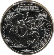 10 Euros - Asterix and Equality Le devin, France, 2015 reverse image