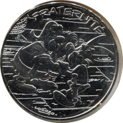 10 Euros – Astérix and Fraternity Astérix chez les Helvètes, France, 2015 reverse image