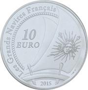 10 Euros Soleil Royal, France, 2015 reverse image
