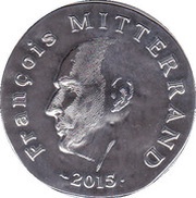 10 Euros François Mitterrand, France, 2015 reverse image