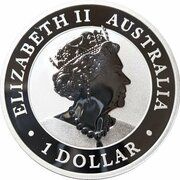 1 Dollar - Elizabeth II Posthumous; 6th Portrait - Australian Kookaburra obverse image
