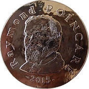 10 Euros Raymond Poincaré, France, 2015 reverse image
