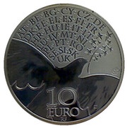 10 Euros Europa 2015 - 70 years of peace in Europe obverse image