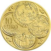 10 Euros Franc à Cheval, gold, France, 2015 reverse image